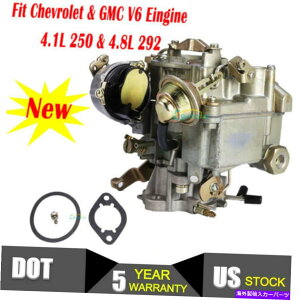 Carburetor �t�B�b�g�V�{���[GMC L6 4.1L 250 4.8L 292 W/�`���[�N�T�[���X�^�b�g1�o�����L���u���^�[NEW Fit Chevy GMC L6 4.1L 250 4.8L 292 W/Choke Thermostat 1-Barrel Carburetor New�y���s�A���i�z