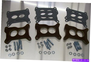 Carburetor Tri Power Holley Fenolic Insulator Spacer Chevy Six Pack Riser 67-69 Vette 1/2  Tri Power Holley Phenolic Insulator Spacer Chevy Six Pack Riser 67-69 Vette 1/2�y���s�A���i�z