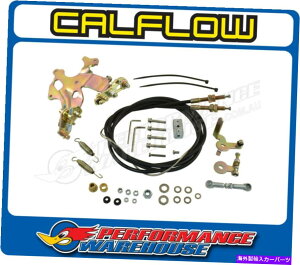 Carburetor ユニバーサルDCOEウェーバースタイルキャブレターリンケージキット、トップインラインマウント Universal DCOE Weber Style Carburetor Linkage Kit, Top Inline-Mount