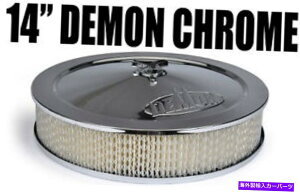 Carburetor f[786004 4150tW14 "NGAN[i[čz DEMON 786004 4150 FLANGE 14" CHROME AIR CLEANER FREE USA SHIPPING
