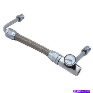 Carburetor Holley 650 750 850 950_upp[XNGA{A\R[ƃQ[W HOLLEY 650 750 850 950 Double Pumper Square Bore Adjustable Fuel Rail & Gauge