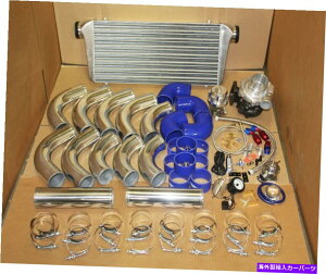 Turbo Charger �u���[3 '���j�o�[�T��7psi�A�b�v�O���[�hT3/T4�^�[�{�^�[�{�`���[�W���[�L�b�gAR.63�X�e�[�W3 350HP BLUE 3' UNIVERSAL 7PSI UPGRADE T3/T4 TURBO TURBOCHARGER KIT AR.63 STAGE 3 350HP�y���s�A���i�z