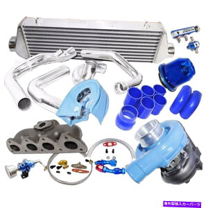 Turbo Charger T3/T4���S�ȃ^�[�{�`���[�W���[�L�b�g�L���X�g�A�C�A���}�j�z�[���h�z���_�v�������[�hH22 2D2.2L T3/T4 Complete Turbocharger Kit Cast Iron Manifold for Honda Prelude H22 2D2.2L�y���s�A���i�z