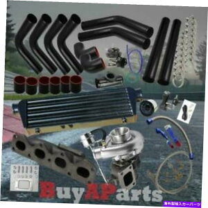 Turbo Charger DIY�u���b�N�C���^�[�N�[���[�z�ǃJ�v���[T3/T4�^�[�{�L�b�g90-93 Mazda Miata 1.6L DIY Black Intercooler Piping Couplers T3/T4 Turbo Kit for 90-93 Mazda Miata 1.6L�y���s�A���i�z