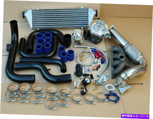 Turbo Charger ��EK DC2 Del Sol Black Piping Bolt on Turbo Kit W/ T3T4 TurboCharger + Manifold EG EK DC2 DEL SOL BLACK PIPING BOLT ON TURBO KIT W/ T3T4 TURBOCHARGER + MANIFOLD�y���s�A���i�z