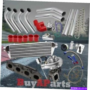 Turbo Charger ^[{/^[{`[W[ +}jz[hDIYNbhLbg90-93}c_~A^1.6L Turbo/Turbocharger + Cast Manifold DIY Chrome Red Kit for 90-93 Mazda Miata 1.6L