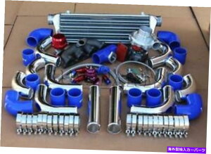 Turbo Charger B�V���[�YB16/B18 EK/EF/EG T3�}�j�z�[���h�^�[�{�`���[�W���[�L�b�g�N�����p�C�v�u���[�J�v���[ B-SERIES B16/B18 EK/EF/EG T3 MANIFOLD TURBOCHARGER KIT CHROME PIPE BLUE COUPLER�y���s�A���i�z