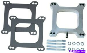 Intake Manifold Holley Cavuretor Spacer 1 �Y�������ێ�}�j�z�[���h�X�N�G�A�{�A�I�[�v���Z���^�[�A���~�j�E�� Holley Caburetor Spacer 1 Carb Intake Manifold Square Bore Open Center Aluminum�y���s�A���i�z