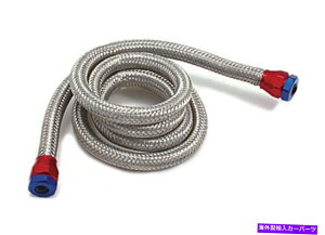 Intake Manifold z[X3 '^󃉃CLbg7/32 "I.D.XeX|̕ґg2GhLbvbh/u[ Hose 3' Vacuum Line Kit 7/32" I.D. Stainless Steel Braided 2 End Cap Red/Blue