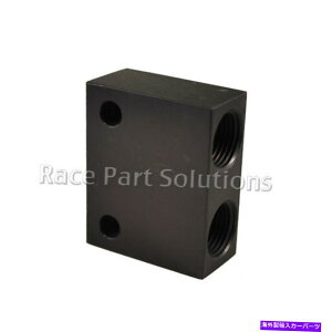 Intake Manifold Race Part Solutions�R���z�zY -8�t�B�b�e�B���O�u���b�N�t��Y�u���b�N Race Part Solutions Fuel Distribution Y Block with -8 Fittings BLACK�y���s�A���i�z