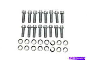 Intake Manifold Chrome BB Chevy 12pt Head Intake 16pc Bolt Kit BBC V8 396-454 AMC Chrome BB Chevy 12pt Head Intake 16pc Bolt Kit BBC V8 396-454 AMC�y���s�A���i�z