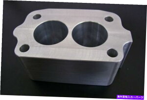 Intake Manifold ȃ`FX^[2GLu^[gCzC}jz[hXy[T[A~jE2 "ɓK Fits Small Rochester 2G Carburetor Tri Power Intake Manifold Spacer Aluminum 2"