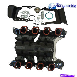 Intake Manifold Ford E-150 E-250 4.6Lp̃T[X^bgKXPbgLbgtAbp[GWCe[N}jz[h Upper Engine Intake Manifold W/Thermostat & Gasket Kit For Ford E-150 E-250 4.6L