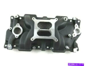 Intake Manifold 1955-1986 SBC Chevy 350�f���A���v���[���~���E�o���B�z�C�}�j�z�[���h�u���b�NE42403BK 1955-1986 SBC Chevy 350 Dual Plane Alum. Intake Manifold Black E42403BK