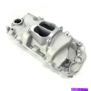 Intake Manifold �v���ێ�}�j�z�[���h9160; BBC�p�̑ȉ~�`�̃|�[�g�f���A���v���[���T�e���A���~�j�E�� Revolution Intake Manifold 9160; Oval Port Dual Plane Satin Aluminum for BBC�y���s�A���i�z