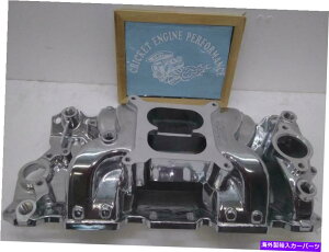 Intake Manifold �����ȃu���b�N�V�{���[�����ꂽ�f���A���v���[���G�A�M���b�v�A���~�j�E���ێ�}�j�z�[���h-82025 Small Block Chevy Polished Dual Plane Air Gap Aluminum Intake Manifold -82025�y���s�A���i�z