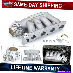 Intake Manifold KV[YAlu Intake Manifold 70mm Honda Acura K20 K24 Silver for Honda for Honda K-series Alu Intake Manifold 70MM Throttle Body For Honda Acura K20 K24 Silver