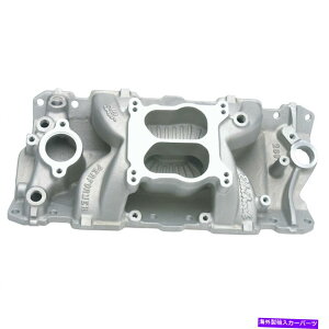 Intake Manifold Edelbrock 2601�p�t�H�[�}�[�G�A�M���b�v�f���A���v���[���C���e�[�N�t�B�b�g�V�{���[�X���[���u���b�Nv8's Edelbrock 2601 Performer Air gap Dual Plane Intake Fits Chevy Small Block V8's�y���s�A���i