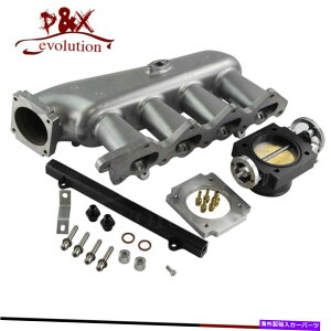 Intake Manifold ێ}jz[h +OHT[p̃Xbg{fB +R[4G63 EVO 4-9 Intake Manifold+ throttle body +Fuel Rail for Mitsubishi Lancer 4G63 EVO 4-9