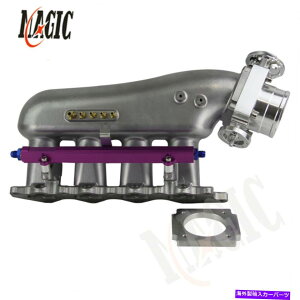 Intake Manifold OH4G63 EVO 4-9T[ێ}jz[h +80mmXbg{fB +R[p For Mitsubishi 4G63 EVO 4-9 Lancer Intake Manifold+80mm throttle body +Fuel Rail