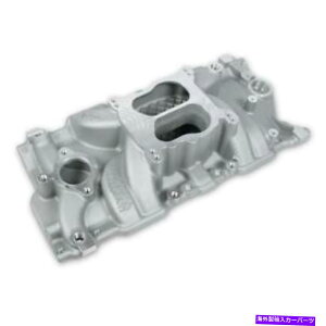 Intake Manifold ���C���h�ێ�}�j�z�[���h8125; SBC�p�̃X�g���[�g�E�H���A�[�f���A���v���[���A�C�h��IDLE-5500�~���E�o�� Weiand Intake Manifold 8125; Street Warrior Dual Plane Idle-5500 Alum for SBC�y���s�A���i�z
