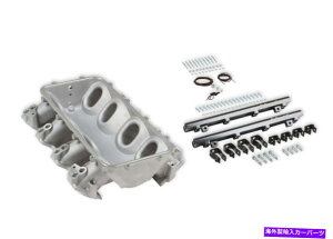 Intake Manifold Holley Efi Holley 300-671 LO-RAM INTAKE�}�j�z�[���h�x�[�X�f���A���C���W�F�N�^�[�T�e���d�グ Holley EFI Holley 300-671 Lo-Ram Intake Manifold Base Dual Injector Satin Finish�y���s�A���i�z