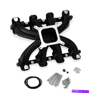 Intake Manifold Holley 300-132BK GM LS1/LS2/LS6�u���b�N�̒P�ꕽ�ʐێ�A�L���u���b�g Holley 300-132BK Single Plane Intake For GM LS1/LS2/LS6 Black, Carbureted�y���s�A���i�z