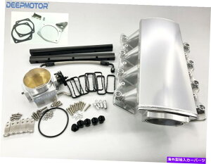 Intake Manifold ��z�C�}�j�z�[���hLS1 LS2 LS6�}�b�v�Z���T�[�|�[�g�R�����[���X���b�g���{�f�B�u���P�b�g Low Intake Manifold LS1 LS2 LS6 MAP Sensor Port Fuel Rail Throttle Body bracket�y���s�A���i�z