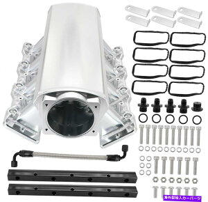 Intake Manifold LS1 LS2 LS6�p�R�����[���p�ɐ������ꂽ�z�C�}�j�z�[���h102mm�V�[�g���^�� Intake Manifold 102mm Sheet Metal Fabricated for LS LS1 LS2 LS6 W/ Fuel Rail�y���s�A���i�z