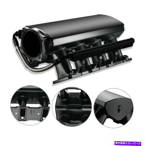 Intake Manifold LS1 LS2 LS6̏ꍇAR[ubNA~jEw/R[t}jz[h102mmێʃ}jz[h For LS1 LS2 LS6 High Profile 102mm Intake Manifold w/Fuel Rail Black Aluminum