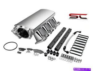 Intake Manifold 102mm܂92mm LS1 LS2V[g^Ce[NꂽeBOnڔR[ LOW 102mm or 92mm LS1 LS2 SHEET METAL INTAKE FABRICATED TIG WELDED W/fuel RAILS