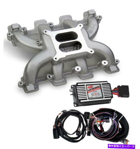 Intake Manifold skspeed lsYϊHolley 300-130fAv[Ce[N/MSD 60143{bNX skspeed LS Carb Conversion Holley 300-130 Dual Plane Intake/MSD 60143 Box
