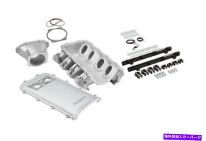 Intake Manifold HolleyEfi Holley 300-682�o�[�X�g�p�l���V���O���t���E���g���������}�j�z�[���h�L�b�g Holley EFI Holley 300-682 Ultra Lo-Ram Manifold Kit with Burst Panel Single�y���s�A���i�z