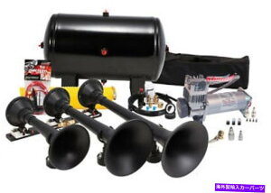 Intake Manifold Kleinn HK9jo[TubNgvgCz[Lbg100 PSIGARvbT[156DB Kleinn HK9 Universal Black Triple Train Horn Kit & 100 PSI Air Compressor 156dB
