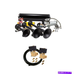 Intake Manifold Kleinn HK9-SlimlineubNgvgCz[LbgEguXg}X^[AbvO[h Kleinn HK9-Slimline Black Triple Train Horn Kit With Ultra Blastmaster Upgrade