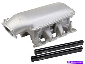 Intake Manifold New Holley Mid-Rise Intake ManifoldASilverA105mm TOPA10.44 "FRONTAG}LS1ALS2ALS6 NEW HOLLEY MID-RISE INTAKE MANIFOLD,SILVER,105MM TOP,10.44" FRONT,GM LS1,LS2,LS6
