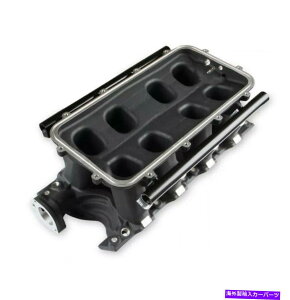 Intake Manifold Holley EFI 300-306BK 8.2 SBF FORD HI-RAM EFI�}�j�z�[���h�ƃT�C�h�}�E���g�g�b�v�u���b�N Holley EFI 300-306BK 8.2 SBF Ford Hi-Ram EFI Manifold with Side Mount Top-Black�y���s�A���i�z