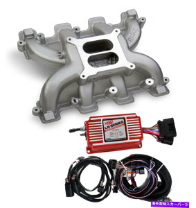 Intake Manifold SKSPEED LS3 CARBϊHolley 300-129fAv[Ce[N/MSD 6014{bNX skspeed LS3 Carb Conversion Holley 300-129 Dual Plane Intake/MSD 6014 Box