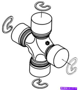 Driveshaft ̂߂̃jo[TWCgXpCT[SPL͑ދDana Spicer SPL55X Universal Joint-Spicer SPL Lube For Life Non-Greasable DANA Spicer SPL55X