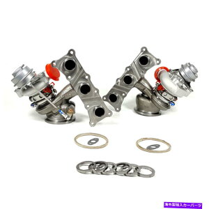 Turbo Charger �r���b�g6+6 TD04L 19T V3-2 BMW N54 135 535I�iXI�j3.0�p�t�����g���A�^�[�{�`���[�W���[ Billet 6+6 TD04L 19T V3-2 Front Rear Turbochargers for BMW N54 135 535i(xi) 3.0�y���s�A���i�z
