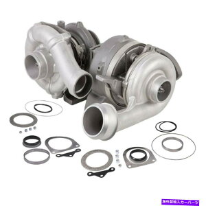 Turbo Charger 適合08-10 F350 450 550 6.4Lパワーストロークディーゼルターボ充電器高+低圧 Fits 08-10 F350 450 550 6.4L Powerstroke Diesel Turbo Charger High+ Low Pressure