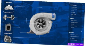 Turbo Charger CXfAZ~bN{[xAOT4 GT35 0.58 A/RrbgzC[^[{[d60mm CX Dual Ceramic Ball Bearing T4 GT35 0.58 A/R Billet Wheel Turbo Charger 60mm