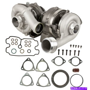 Turbo Charger Ford 6.4Lパワーストロークディーゼルコンパウンドターボキットw/ターボチャージャーガスケット For Ford 6.4L PowerStroke Diesel Compound Turbo Kit w/ Turbocharger Gaskets