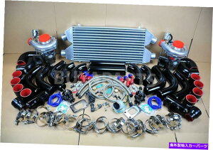 Turbo Charger DIY�c�C���^�[�{�`���[�W���[�L�b�g2.5 �f���A���C��/�A�E�g�C���^�[�N�[���[�u���b�N�p�C�vBK/RD�J�v���[ DIY TWIN TURBOCHARGER KIT 2.5 DUAL IN/OUT INTERCOOLER BLACK PIPE BK/RD COUPLER�y���s�A���i�z