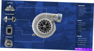 Turbo Charger CXRACINGfA{[xAOGT35 T4 0.68 A/R^[{[dA`X[500HP CXRacing Dual Ball Bearing GT35 T4 0.68 A/R Turbo Charger Anti-Surge 500HP