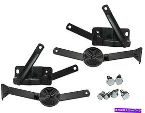 HOOD HINGES 47-54�V�{���[�g���b�N�h���C�o�[����q�T�C�h�t�[�h�q���W�t���X�v�����O���{���gLH/RH 47-54 Chevy Truck Driver & Passenger Side Hood Hinges w/Springs & Bolts LH/RH�y���s�A���i�z