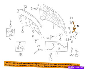 HOOD HINGES Lincoln Ford OEM 13-18 MKZ Hood-HingeDP5Z16797A Lincoln FORD OEM 13-18 MKZ Hood-Hinge Left DP5Z16797A