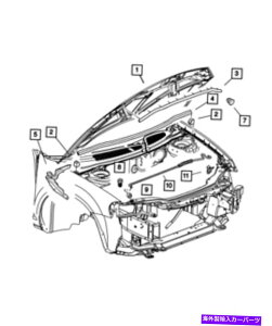 HOOD HINGES {̃[p[t[hqWE4814770AG Genuine Mopar Hood Hinge Right 4814770AG