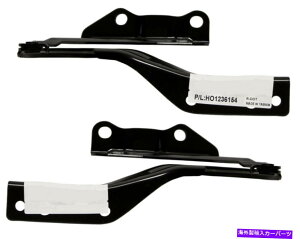 HOOD HINGES 2017-2022の新しいフロントドライバーと乗客側のフードヒンジセットホンダCR-V New Front Driver & Passenger Side Hood Hinge Set For 2017-2022 Honda CR-V