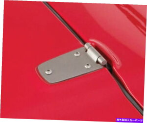 HOOD HINGES Jeep Wrangler TJ 98-06 New Hood HingeyATeXeXX 11185.32 For Jeep Wrangler Tj 98-06 New Hood Hinge Pair Satin Stainless X 11185.32